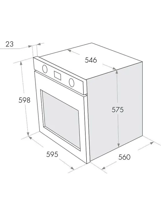 Шкаф духовой газовый MAUNFELD MGOGG.673RILB.TM