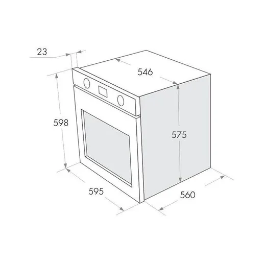 Шкаф духовой газовый MAUNFELD MGOG.673B
