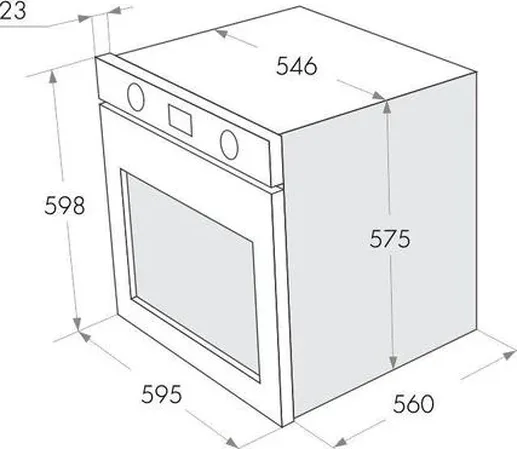 Шкаф духовой газовый MAUNFELD MGOG.673B