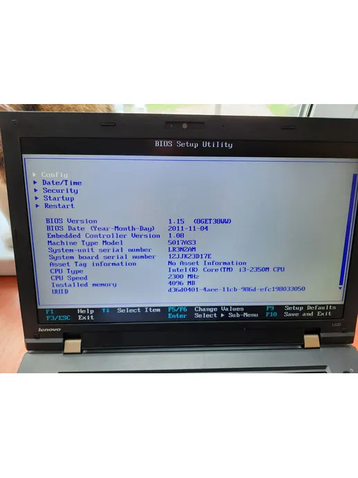 Lenovo Thinkpad L520 15.6 i3 i3-2310m 4 GB 320 GB HDD