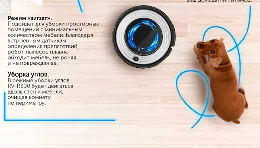 Пылесос-робот REDMOND RV-R300, Серый