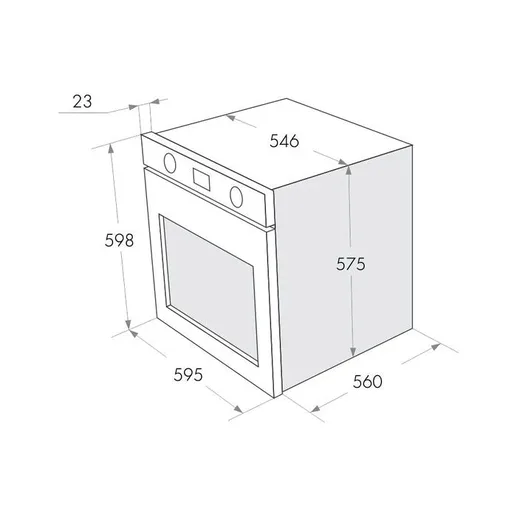 Шкаф духовой газовый MAUNFELD MGOG.673B