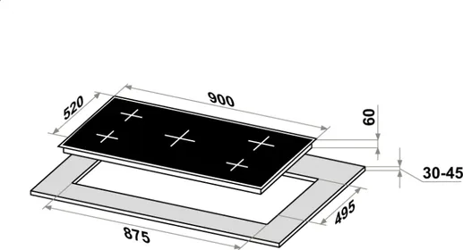 Индукционная варочная панель Millen MEH 602 BL