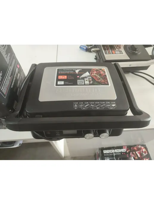 Гриль REDMOND SteakMaster RGM-M811D, Черный/сталь