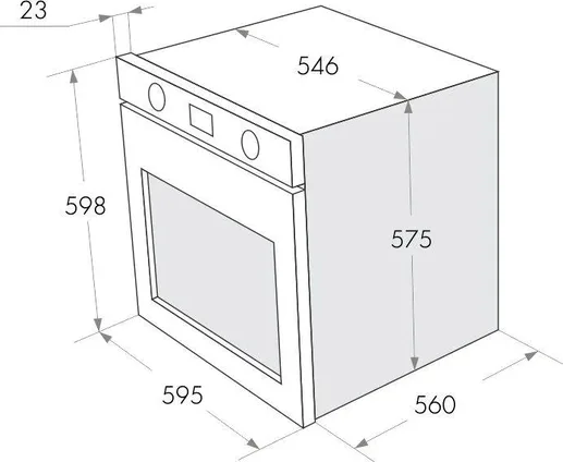 Газовый духовой шкаф MAUNFELD MGOGG.673RILB.TM