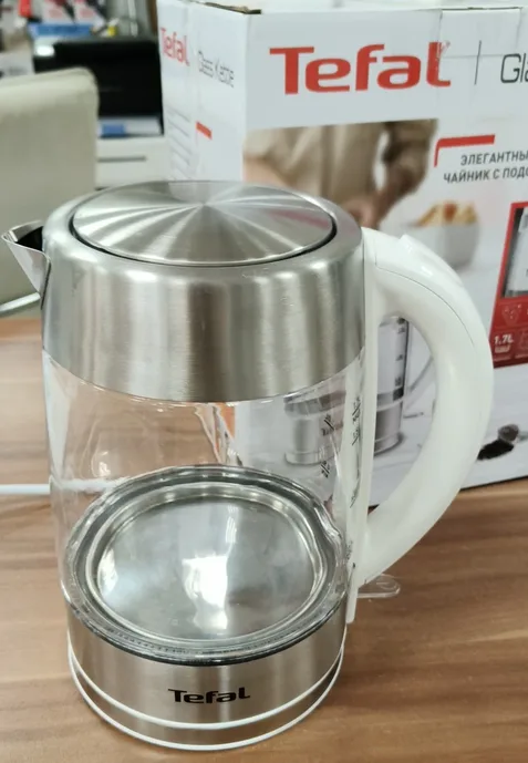 Электрочайник Tefal Glass Kettle KI772138