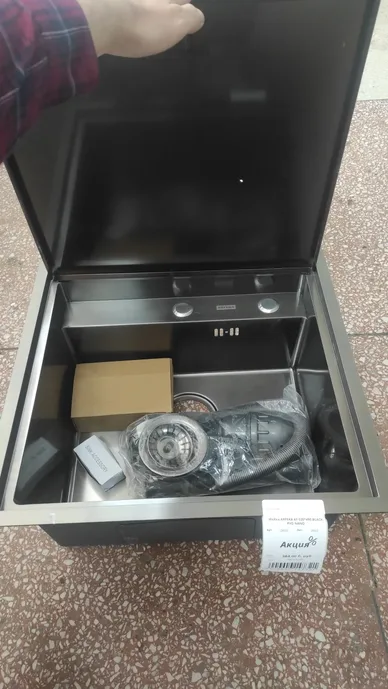 Мойка ARFEKA AF 520*490 BLACK PVD NANO