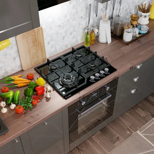 LEX GVG 640-1 BL газовая панель