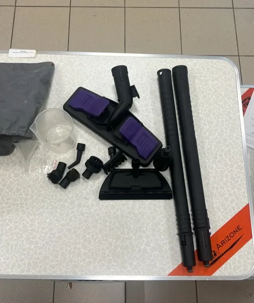 Пароочиститель KITFORT KT-9104-1 (черно-фиолетовый)