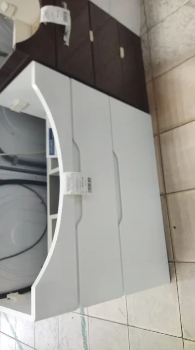Тумба подвесная напольная DREJA LAGUNA PLUS 85 см, 99.0107, белый глян