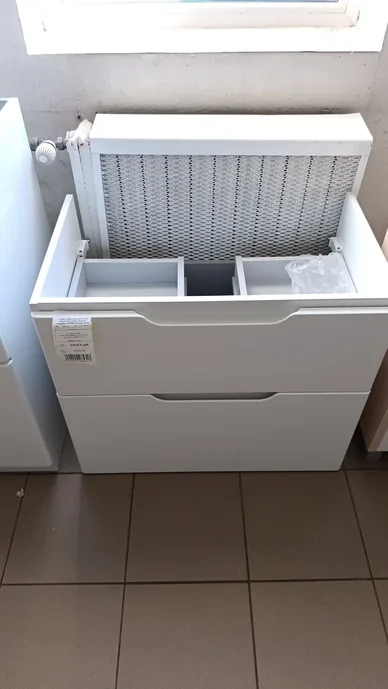 Тумба подвесная напольная DREJA Q PLUS 80, 2 ящика с опорами, 99.0006,