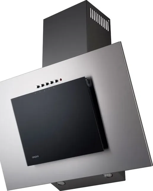 Кухонная вытяжка Akpo Nero Eco 60 wk-4 чёрное стекло/серый