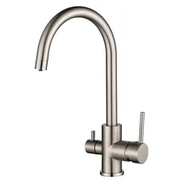 Смеситель AquaSanita Sabiaduo 2963 002 nickel на скидке