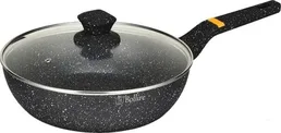 Глубокая сковорода с крышкой Bollire BR-1409, 24см, антипригарная на скидке