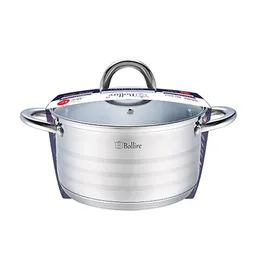Кастрюля с крышкой Bollire BR-2005, 26см, прямая на скидке