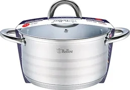 Кастрюля с крышкой Bollire BR-2005, 26см, прямая на скидке