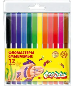 Фломастеры Каляка-Маляка классич 12 цв. на скидке