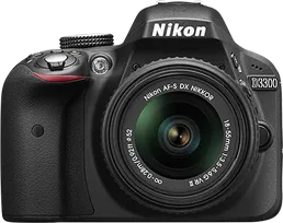 Цифровая фотокамера Nikon D3300 комплект с 18-55VR II черный на скидке