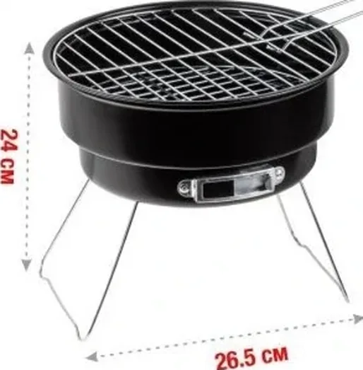 Гриль угольный в чехле, 26.5x24 см, BBQ, ARIZONE