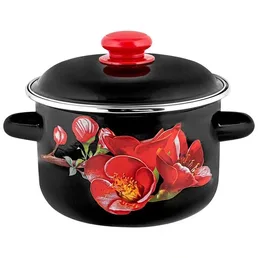1MD181P Кастрюля эмал цил Apple 3,0л ТМ Appetite на скидке