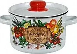 1с16с/1 Кастрюля эмал  2,9л белая с рис на скидке