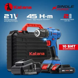 Аккумуляторная дрель-шуруповерт Katana CD 3500 на скидке