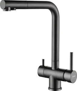 Смеситель для кухни ZORG ARGOS PREMIUM PVD Gunblack на скидке