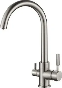 Смеситель для кухни ZorG Steel Hammer SH 713 хром на скидке