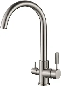 Смеситель для кухни ZorG Steel Hammer SH 713 сатин на скидке