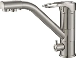 Смеситель для кухни ZorG Steel Hammer SH 321 сатин на скидке