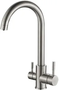 Смеситель для кухни ZorG Steel Hammer SH 713 нержавейка на скидке