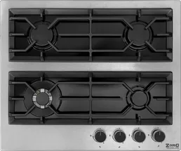 Газовая варочная панель ZorG Technology NT 121 black EMY + inox на скидке