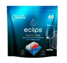 Средство для посудомоечных машин в капсулах ECLIPS «Prime» 60 шт. на скидке