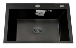 DS5050B Кухонная мойка 500*500*200mm , чёрная с сифоном на скидке