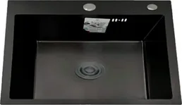 DS5050B Кухонная мойка 500*500*200mm , чёрная с сифоном на скидке