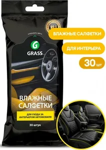 Салфетки влажные для ухода за интерьером автомобиля GraSS, 30шт. арт.I на скидке