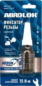 TL-010-BL ABRO Фиксатор резьбы средний 10мл на скидке