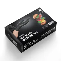 SEMPB4 Перчатки нитрил.черные,р.XL,100 на скидке