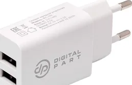 Сетевое зарядное устройство DIGITALPART WC-250 2.1A с кабелем Lightnin на скидке