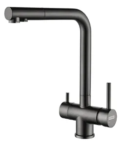 Смеситель для кухни ARFEKA GEMINIA Black PVD, на скидке