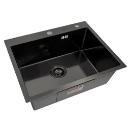 Мойка ARFEKA ECO AR 600*500 BLACK PVD NANO DECOR MILLET GRAINS, на скидке
