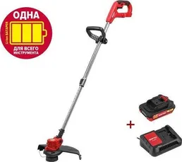 Триммер аккум. WORTEX TB 3018-1 ALL1 XLT SET 18В, 1 акк., 2 Ач, на скидке