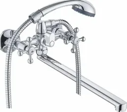CB330-23 Смеситель CRONWIL для ванны двухвентильный, с плоским  изливо на скидке