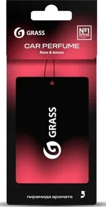 Ароматизатор воздуха картонный GraSS (Rose & lemon), ST-1466, на скидке