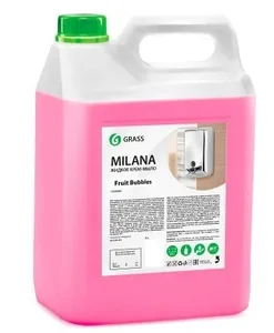 Мыло жидкое для рук GraSS «Milana» (Fruit bubbles), 5кг., 125318, на скидке