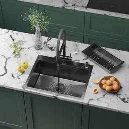 Смеситель для кухни с длинным изливом (крепление гайка) B49-028 на скидке