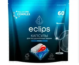 Средсвто для посудомоечных машин в капсулах Eclips «Prime» 60 шт. на скидке