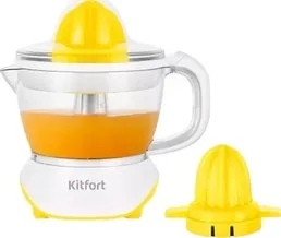 Соковыжималка для цитрусовых Kitfort KT-1147-3 (бело-желтый) на скидке