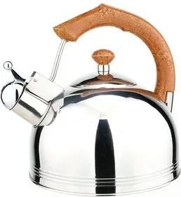 Чайник со свистком, нержавеющая сталь, 2.5 л, Puer, PERFECTO LINEA на скидке