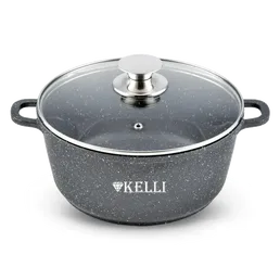 Кастрюля с мраморным покрытием 1,5л KELLI KL-4022-16 (1x6) на скидке